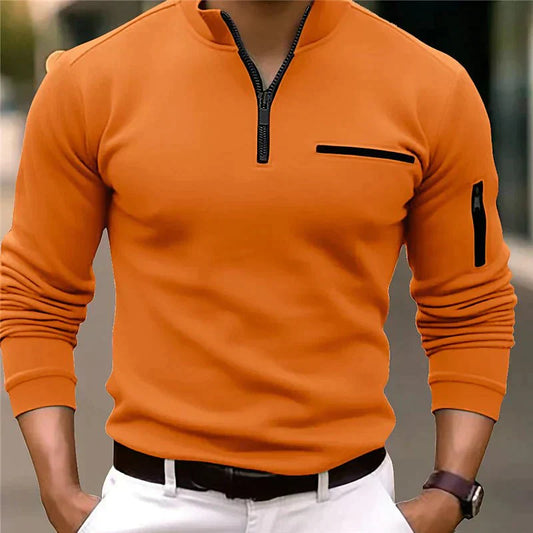Leoncio | Sportieve Rits Poloshirt