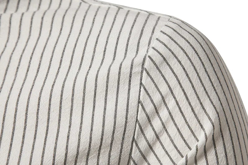 Elioz | Gestreept Henley Shirt
