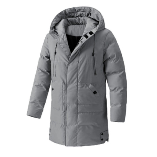 Heren Windbreaker Parka – Licht Gewatteerd – Middellang – Capuchon – Regular Fit
