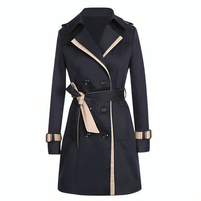 Issy | Modieuze Dubbelrij Knopen Trenchcoat