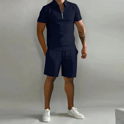 Heren Polo Shirt – Klassieke Pasvorm – Ademende Stof – Korte Mouw – Ritskraag