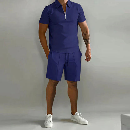 Heren Polo Shirt – Klassieke Pasvorm – Ademende Stof – Korte Mouw – Ritskraag