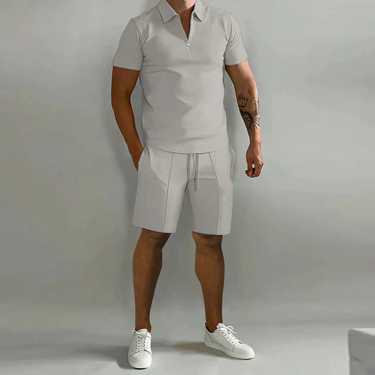 Heren Polo Shirt – Klassieke Pasvorm – Ademende Stof – Korte Mouw – Ritskraag