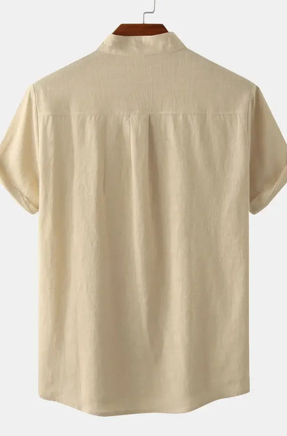 Santhor | Minimalistisch Kraagloos Overhemd