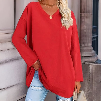 Wylda | Oversized Relaxed V-Hals Trui