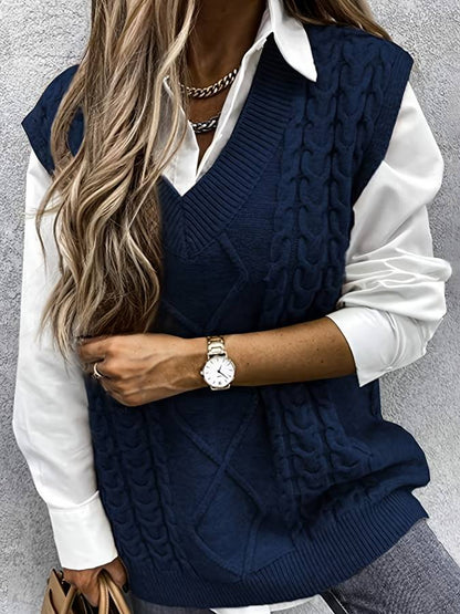 Lourina | Gebreid Kabelvest Dames
