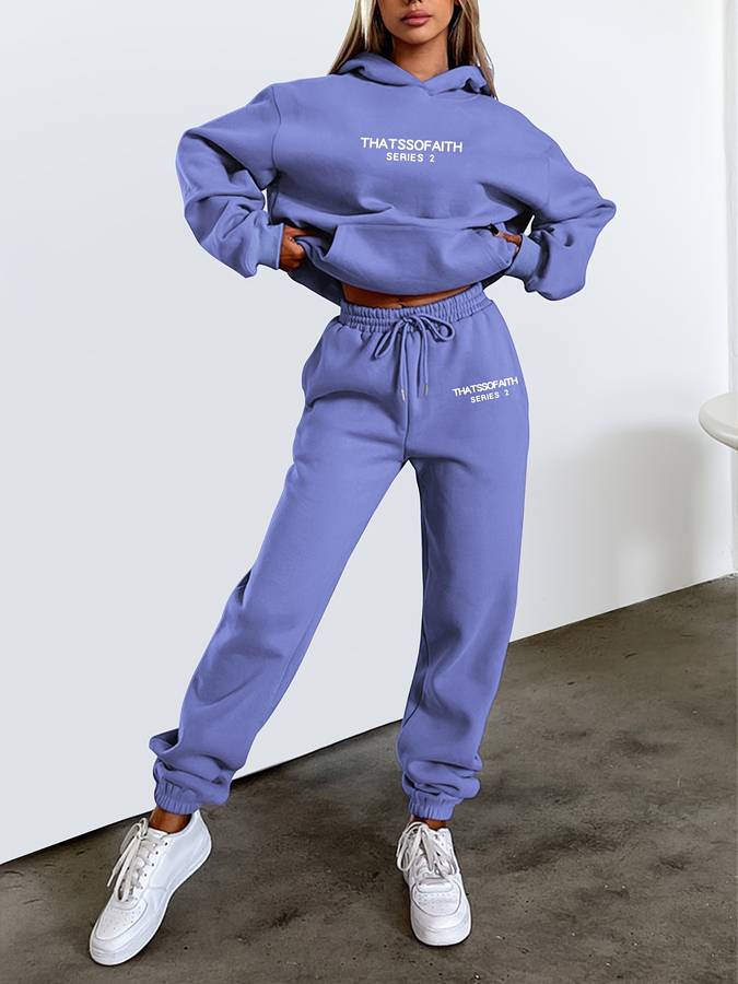 Faylen | Comfortabel Hoodie Tweedelige Joggingset
