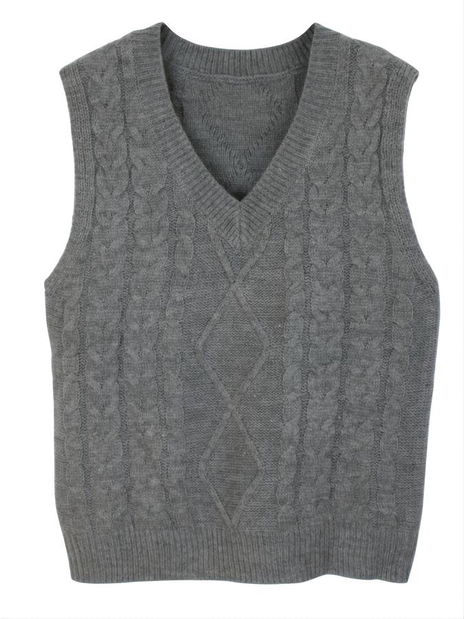 Lourina | Gebreid Kabelvest Dames