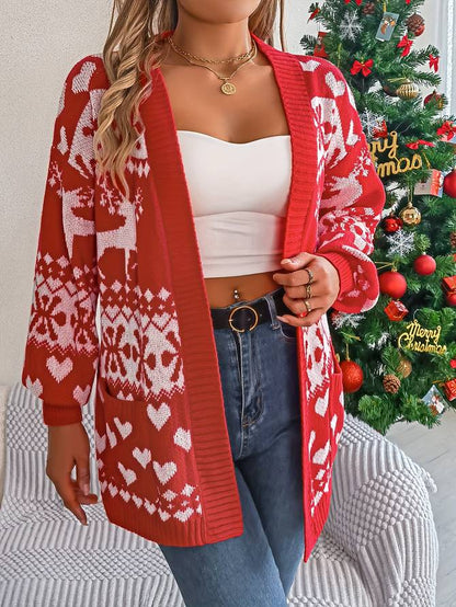 Chelsea | Kerstpatroon Gebreid Vest