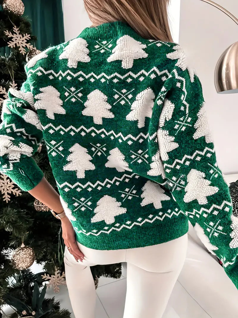 Jolly | Kerstboom Gebreide Trui