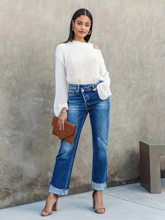 Aditri | Trendy High-Waist Spijkerbroek