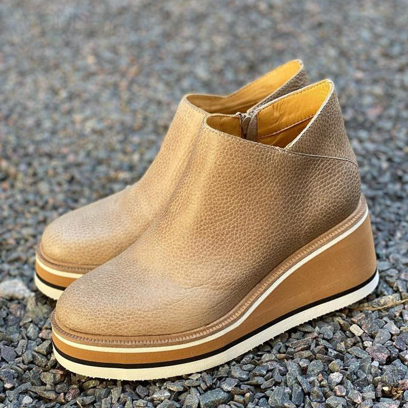 Merriane | Trendy Enkelhoge Plateau Schoenen