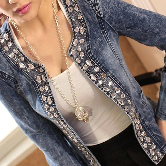 Jerilyn | Stijlvolle Jas met Strass