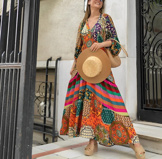 Claudia - Stijlvolle Bohemian Jurk