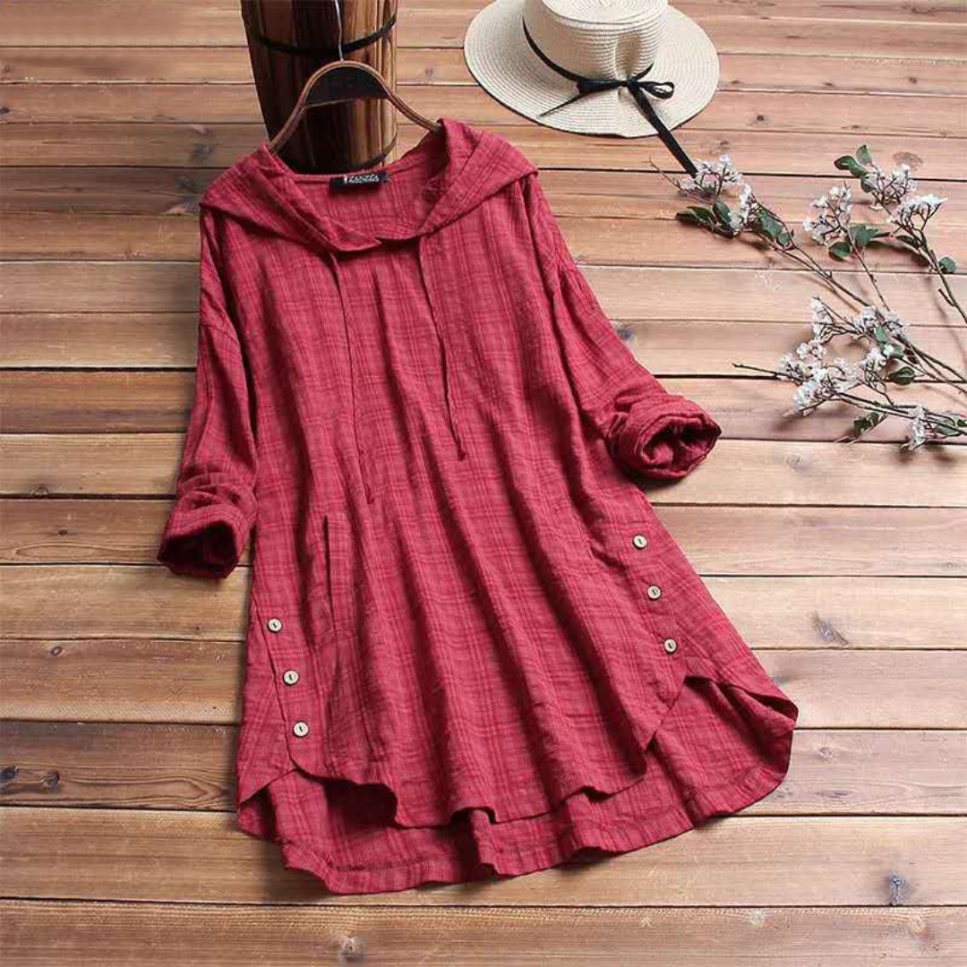 Ebelina | Casual Tuniekjurk Met Capuchon