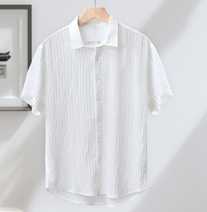 Cerion | Ademend Gestreept Polo Shirt