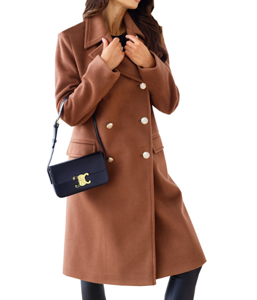 Fae | Elegante Dubbelrijige Lange Trenchcoat