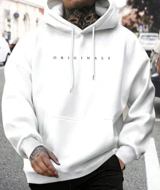 Heren hoodie – Relaxed fit – Katoenmix – Kangaroozak – Capuchon met trekkoord
