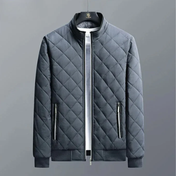 Heren Gewatteerd Jack – Regular Fit – Waterafstotend Winddicht – Ribboorden
