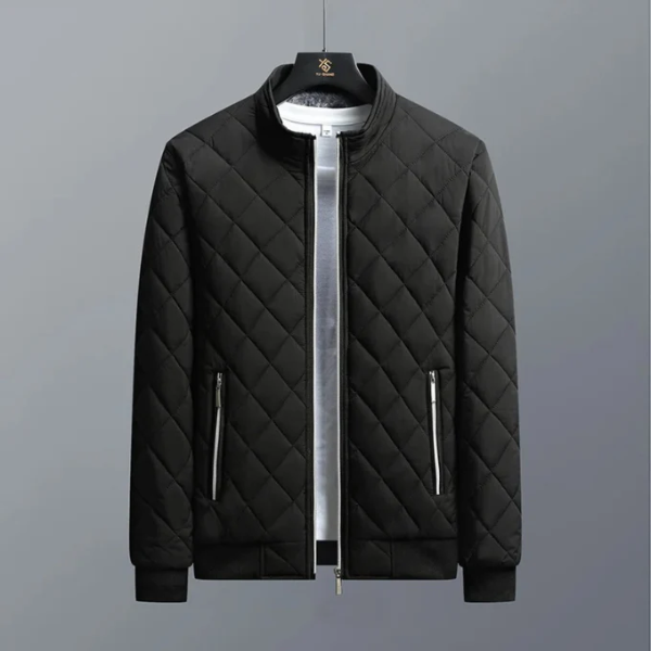 Heren Gewatteerd Jack – Regular Fit – Waterafstotend Winddicht – Ribboorden