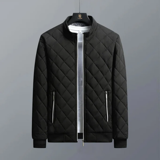 Heren Gewatteerd Jack – Regular Fit – Waterafstotend Winddicht – Ribboorden