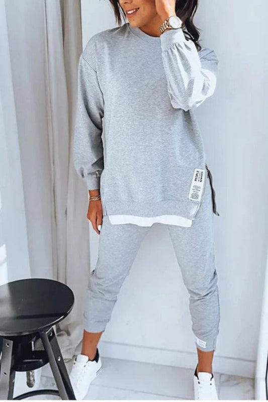 Dames Loungewear Set – Oversized Sweatshirt – Tapered Jogger – Zachte Katoenmix