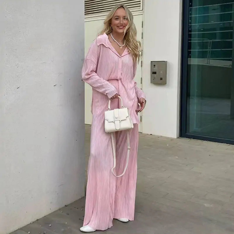 Elvyne | Elegante Plooien Outfit Set