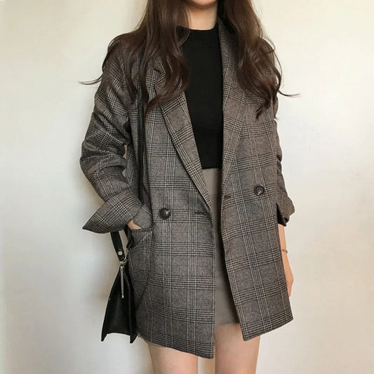 Serilde | Klassieke Ruiten Blazer