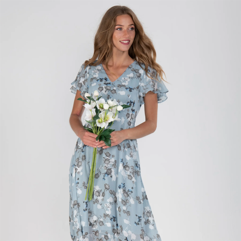 Marjorie - Retro Bloemenjurk