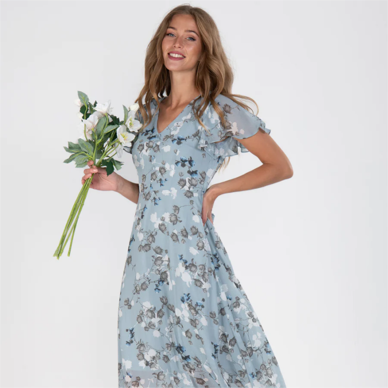 Marjorie - Retro Bloemenjurk