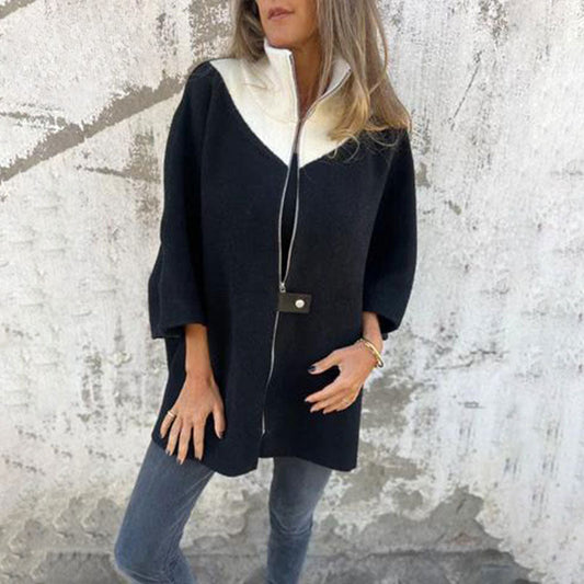 Prisca | Lange Zip-Up Jas Dames