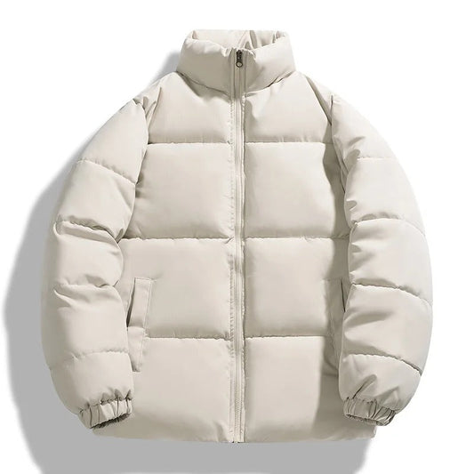 Heren Pufferjas – Oversized Fit – Gewatteerd – Hoge Kraag – Casual Buitenjas