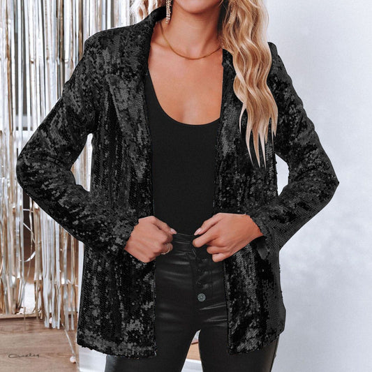Fean | Glamoureuze Pailletten Blazer